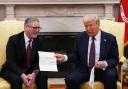 Donald Trump with Keir Starmer at the White House