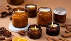 Jars of scented candles