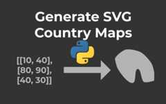 How to Generate SVG Country Maps in Python