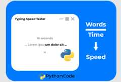 How to Make a Typing Speed Tester with Tkinter in Python