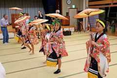 伝統の｢傘踊り｣が６年ぶりに復活、神山町阿川地区　31日の秋祭りで児童生徒が披露