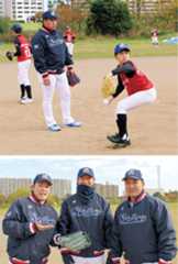 新人王が投球指導
