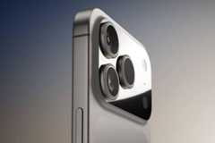 Close-up of iPhone 17 Pro camera module.