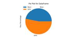 Pie Plot for DataFrame