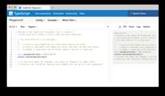 Preview of the TypeScript Playground screenshot