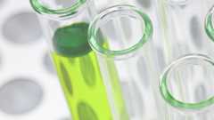 Foto de viales de laboratorio