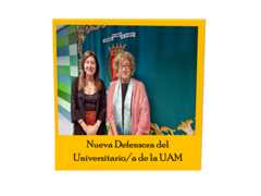 Imagen de la rectora Amaya Mendikoetxea y la nueva Defensora del Universitario/a, Esperanza Torrego