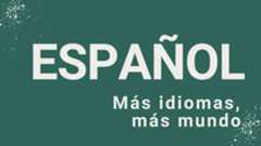 Imagen que anuncia español
