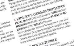 Máster en Espacios Naturales Protegidos 2025