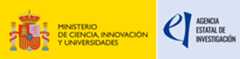 Logo del Ministerio de Ciencia, Innovación y Universidades junto con el de la Agencia Estatal de Investigación