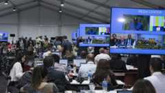 The medias during the 25th Session of the Human Rights Council.