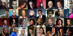 collage of portraits of International Jazz Day 2025 performers