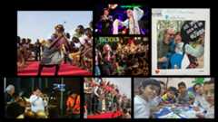 Collage of past global events