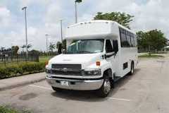 white bus
