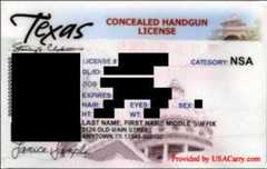 Texas Concealed Handgun License