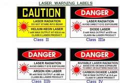 Laser Warning Labels