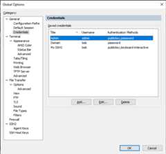 SecureCRT credentials management