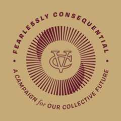 A Vassar College logo is encircled by the text 'Fearlessly Consequential: A Campaign for Our Collective Future'