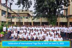 Celebration of International Yoga Day at VECC on June 21 2025