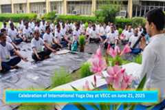 Celebration of International Yoga Day at VECC on June 21 2025