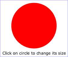An example demonstrating how to invoke an ECMAScript function from an onclick event — after first click