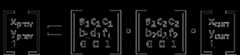 3-by-3 matrix concatenation