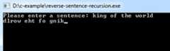 reverse-sentence-recursion