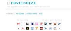 Faviconize - the favicon directory - Screen shot