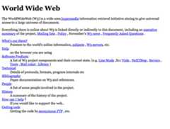 The first web page (1992)