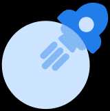 rocket blue icon