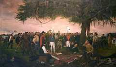 Santa Anna Surrenders to Sam Houston