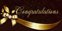 Congratulations.