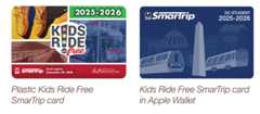 DC Kids Ride Free Cards