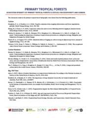 thumbnail image of Primary Tropical Forests references pdf