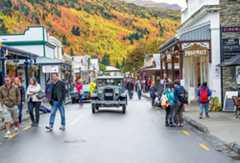 Arrowtown Autumn Festival on Buckingham Street, New Zealand. Image credit gracethang2 via Shutterstock.com