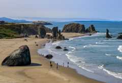 Overlooking Bandon Beach, Oregon.