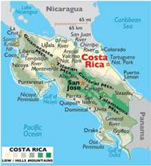 Costa Rica map