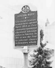 WQED history city declaration signage