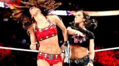 Divas Champion AJ Lee def. Brie Bella WWE Photo