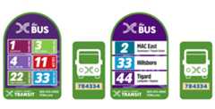 New Yamhill Country Transit Bus Stop Signs