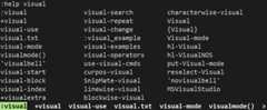 VisualMode Help