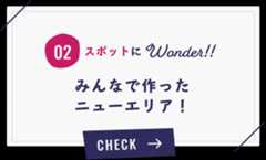 スポットにワンダー みんなで作ったニューエリア