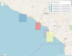 Interactive visualization of closed areas