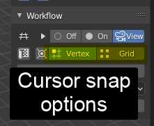 Cursor Snap Options