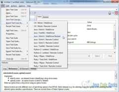 Export to Java with JUnit structures