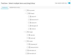 TreeView for DevExtreme - How to drag and drop multiple items