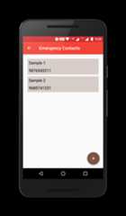 Emergency Contact Screen