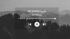 MLWithPyTorch