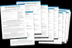 Java Versions PDF Cheat Sheet Mockup