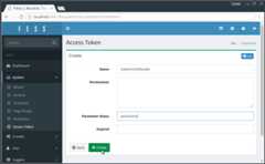 Generate a token on Fess